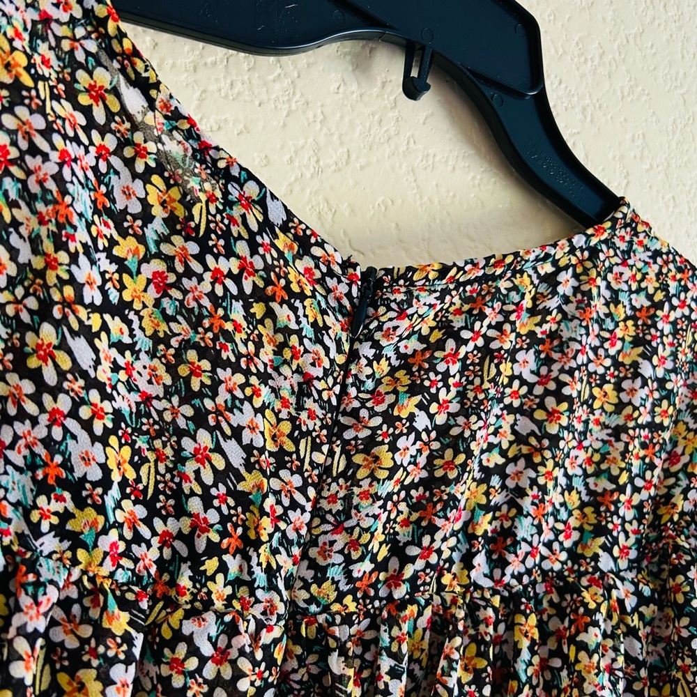 •SOLD•Floral Ruffle Maxi Dress - Picture 4 of 4